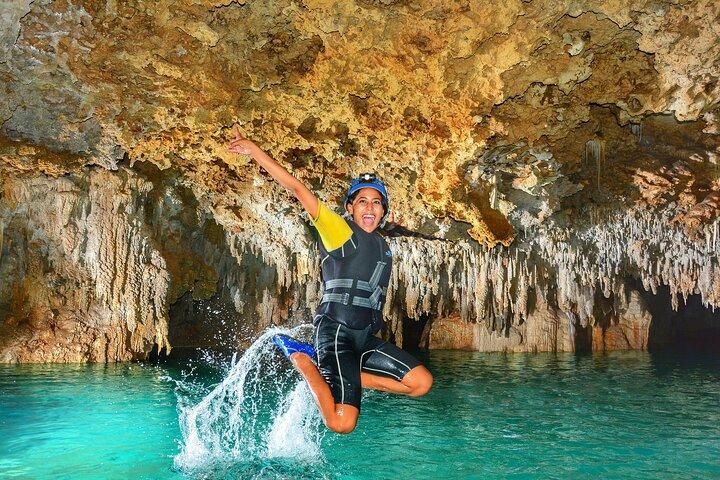 Discover the magnificent “Secret River” of the Riviera Maya. Transport included