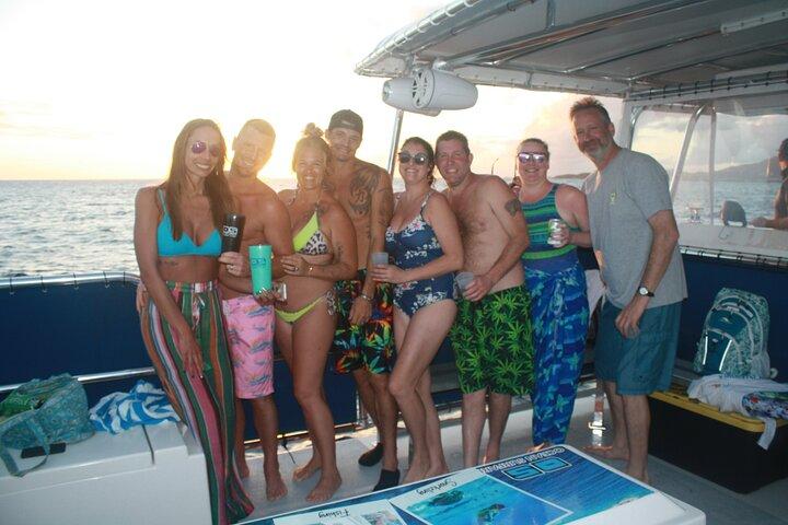 Afternoon Snorkel, Pizza & Sunset Tour departing from St. Thomas & St. John