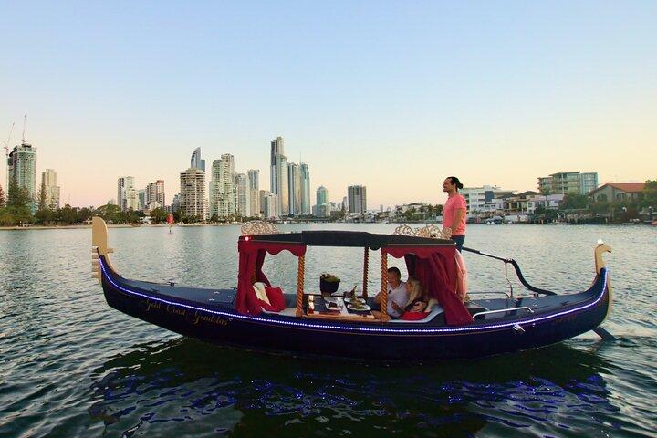 Romantic Gondola Dinner Cruise for two with desserts