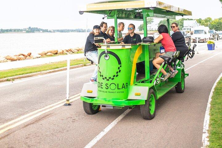 Halifax Pedal Pub Crawl along the Waterfront on a Solar-Powered Pedal Bus!