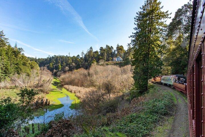 Skunk Train: Pudding Creek Express from Fort Bragg