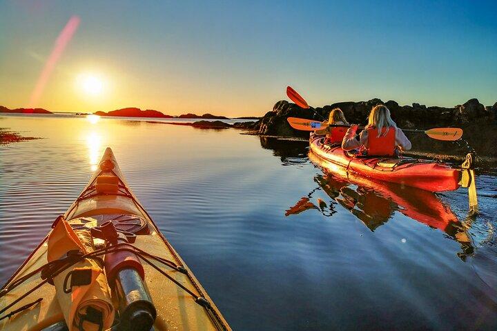 Half day kayak tour from Leknes cruise ship terminal-ONLY FOR CRUISE SHIP GUESTS