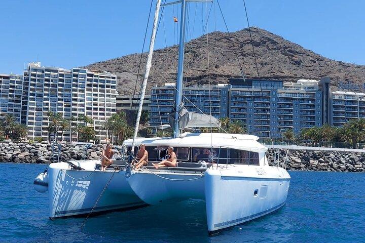 Private 4 hour Catamaran cruise in south coast of Gran Canaria