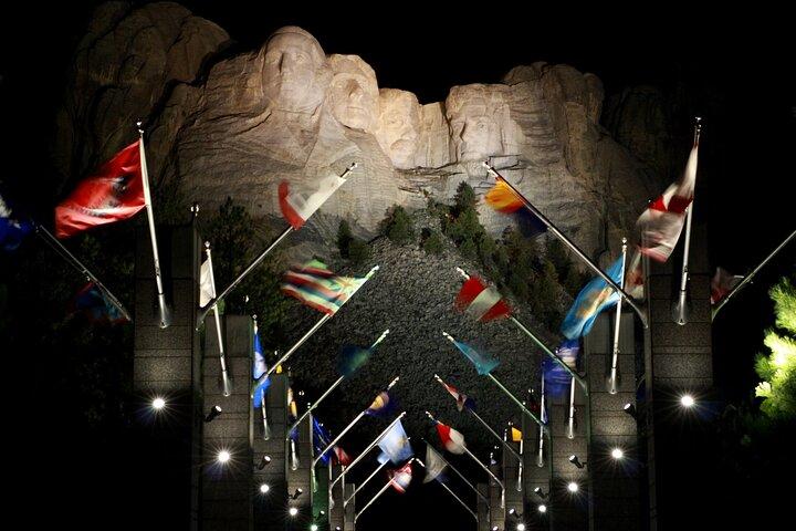 Mount Rushmore Night Illumination and Ceremony
