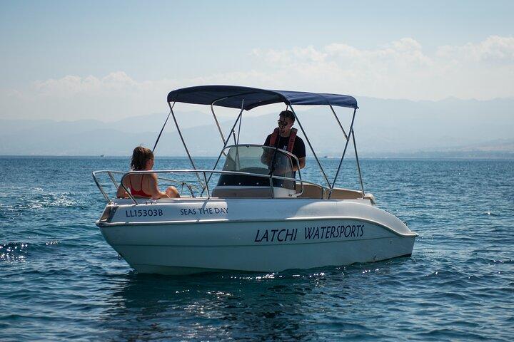 Luxury 70HP Self-drive boat hire in Latchi