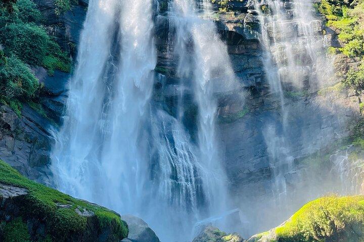 Waterfall Hunting- Bambarakanda & Lanka Falls + Natural Pool Bath