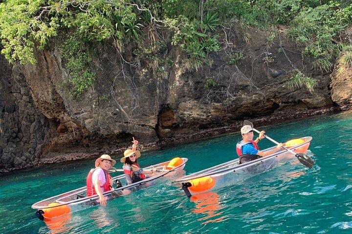 Crystal kayaking in St. Vincent - Siteseeing with Cass