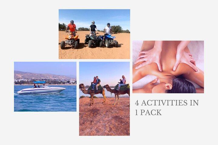 4 Activities in 1 pack :Camel riding/Boat trip/Quadbiking-ATV/Massage-Hammam
