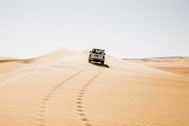 From Cairo: Desert Safari, Waterfalls, Sand boarding and Camel ride with Lunch