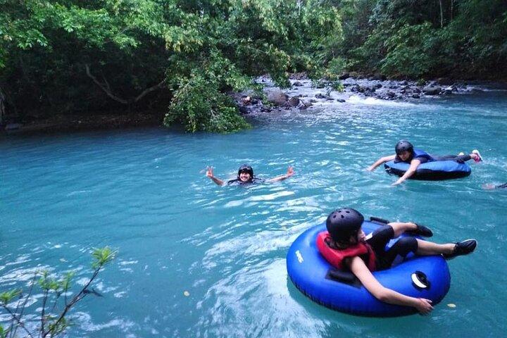 Private Tubing, Rainforest, Waterfall, and Active Volcano Tour