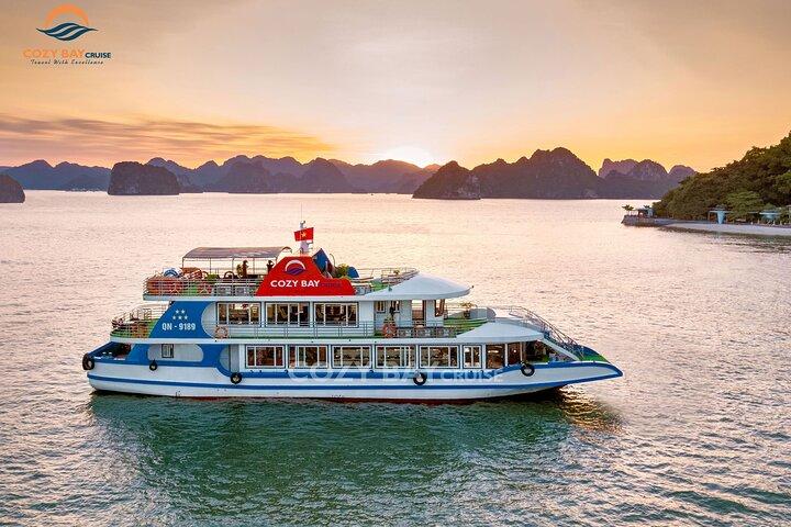 Cozy Bay Halong 5-Star Day Cruise, Buffet, Cave, Kayak, Swimming