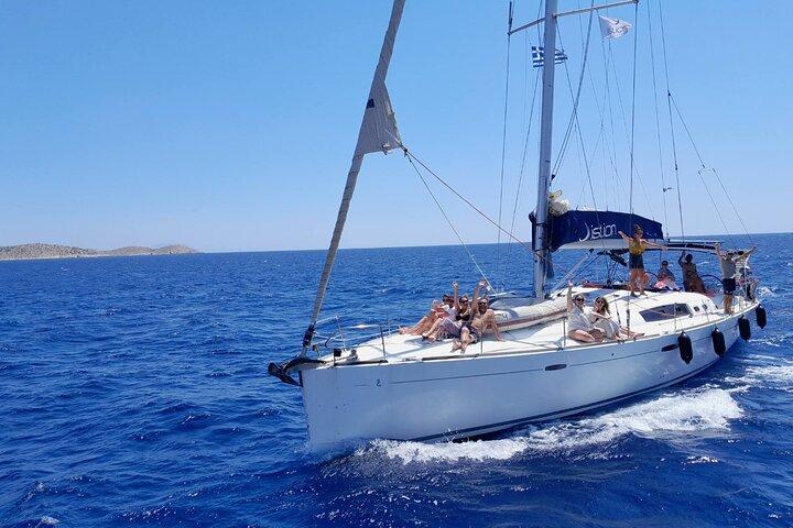 Paros Semi private Full day Sailing cruise