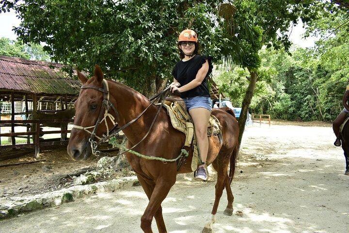 ATV Combo Horseback Riding, ATV, Ziplines, Cenote and Lunch