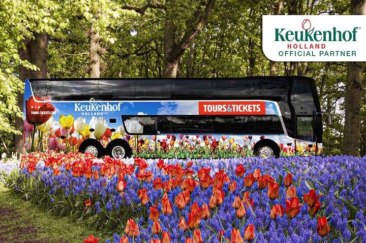 Skip-the-line Keukenhof Ticket and Transport from Amsterdam