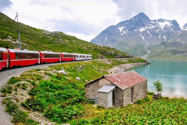 Bernina Red Train with Private Transfer from Varenna Bellagio