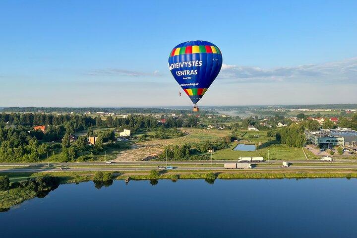 Hot air balloon flight over Vilnius or Trakai in Lithuania