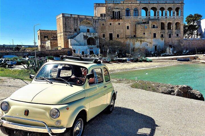 Day tour aboard a Fiat 500 Alberobello