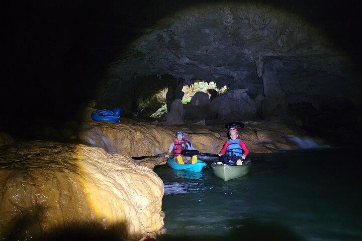 Full day, 7 Miles Cave Kayaking adventure in Belize