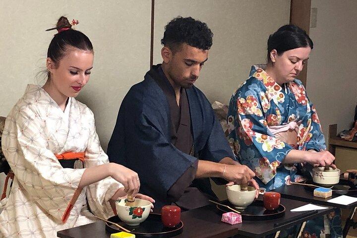 An Amazing set of Cultural experience: Kimono, Tea Ceremony and Calligraphy