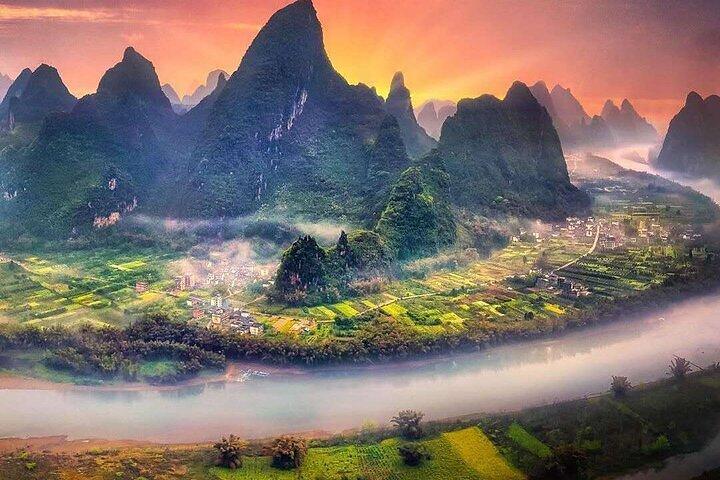 1-Day Yangshuo bird's eye view mountains private tour