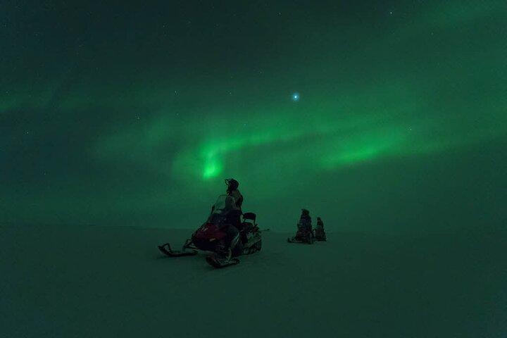 Northern Light Safari by Snowmobiles From Levi