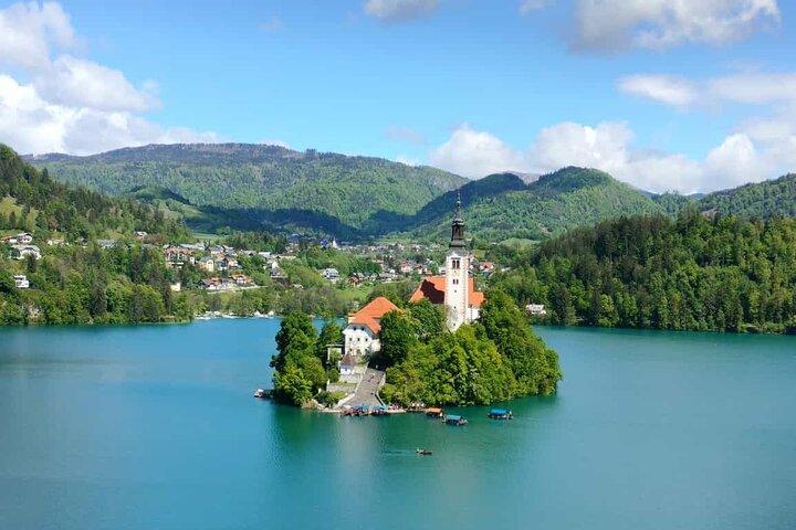 Full-day tour of Postojna Cave and Bled Lake From Ljubljana