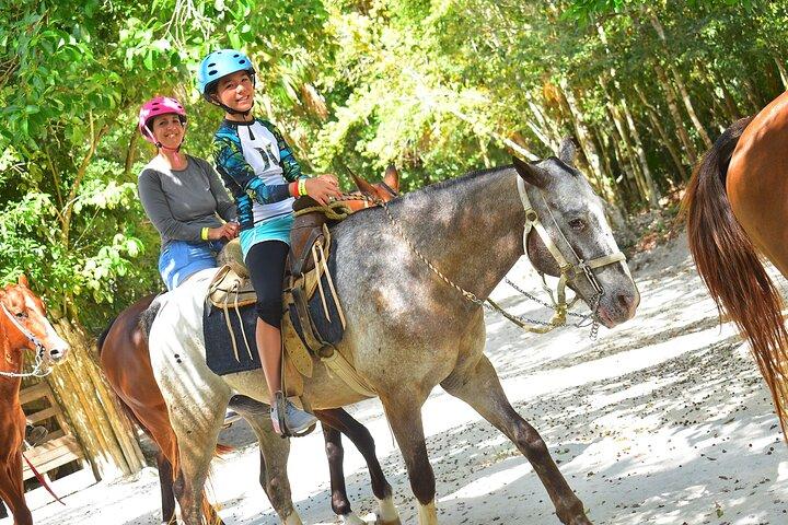 Horseback Riding plus ATV, Cenote, Ziplines, and Lunch