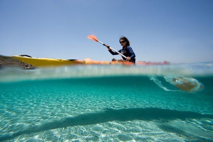 Kayak trip with snorkelling in the Marine Reserve of Menorca