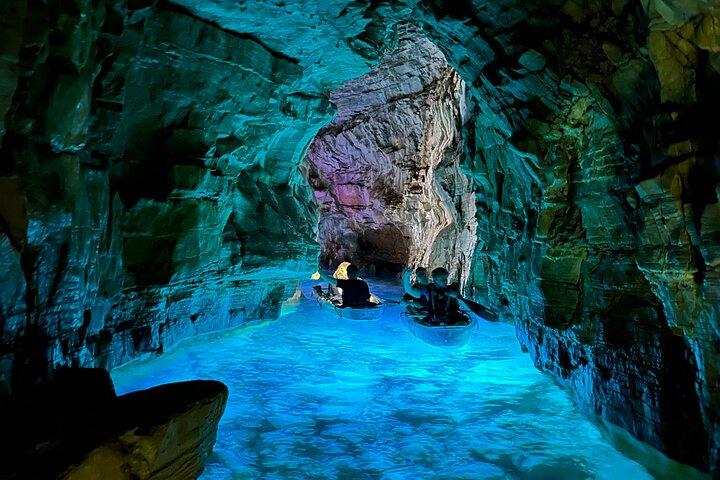 Blue Cave Transparent Kayak Glow Night Tour 