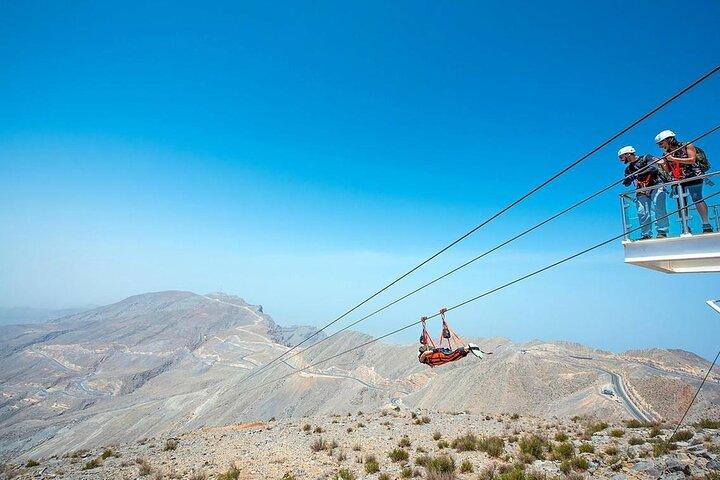 Jebel Jais World’s Longest Zipline From Dubai with Transfers