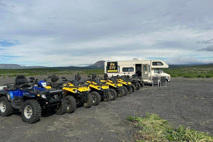 2 hrs. ATV quad trip down with glacier river Northeast of Iceland