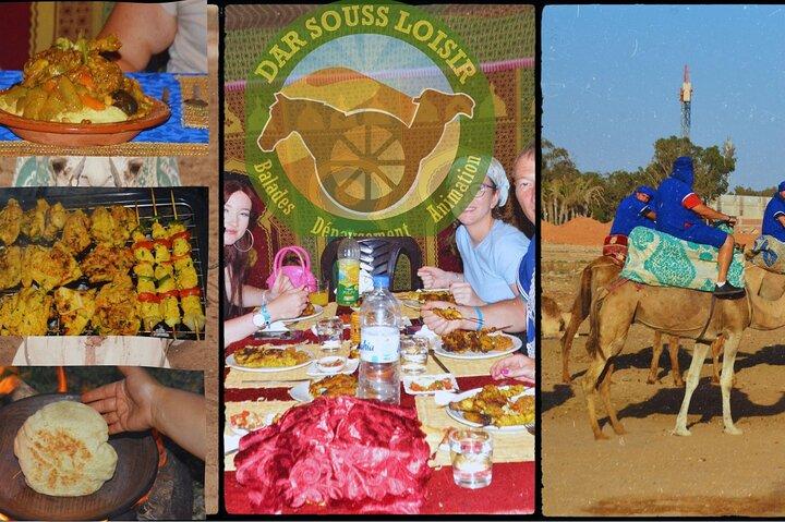 Sunset camel ride and barbecue dinner in Agadir 