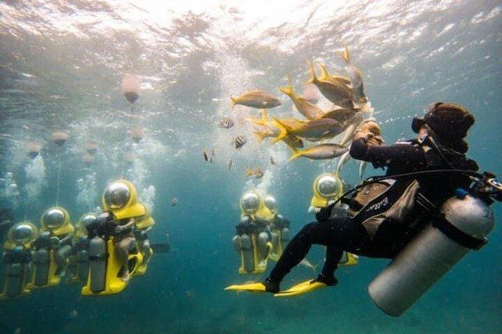 Guided Underwater Scooter and Snorkeling Activity in St. Thomas