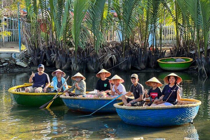HOI AN Biking Vegetable Village, Basket Boat, Coconut Forest