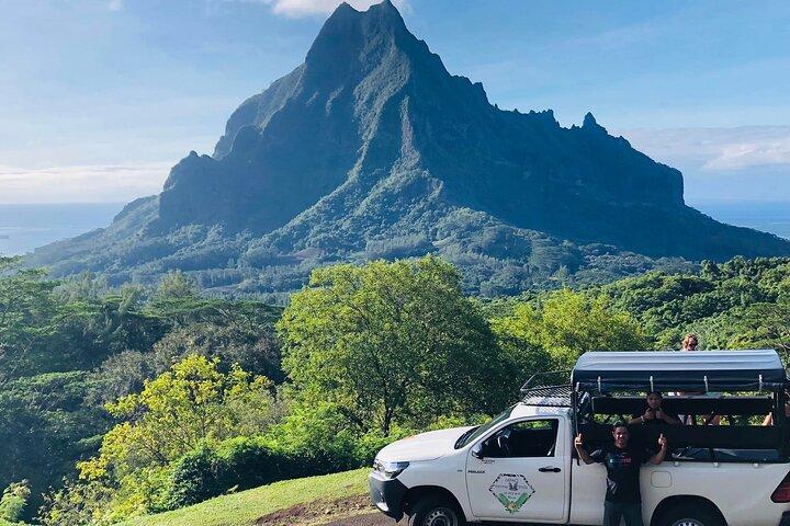 Guided Excursion in 4x4 in Moorea between Land and Sea
