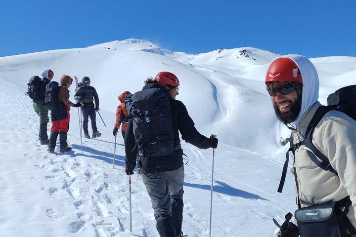 Guided ascent to the Quetrupillán volcano from Pucón