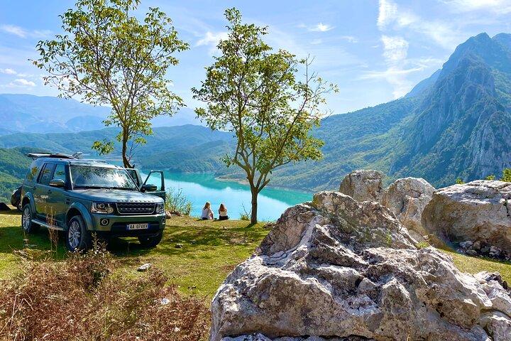  Hike on Gamti Mt & Bovilla Lake from Tirana on Luxe Land Rover