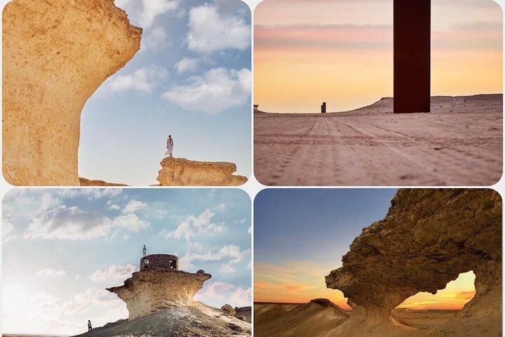 Qatar West Coast tour to Richard Serra Sculpture and Mushroom Rock Formation