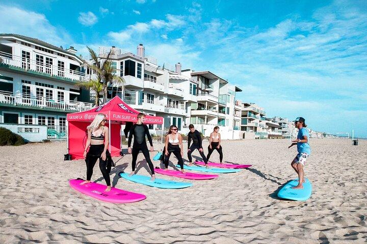 Shared 2 Hours Regular Group Surf Lesson at Santa Monica