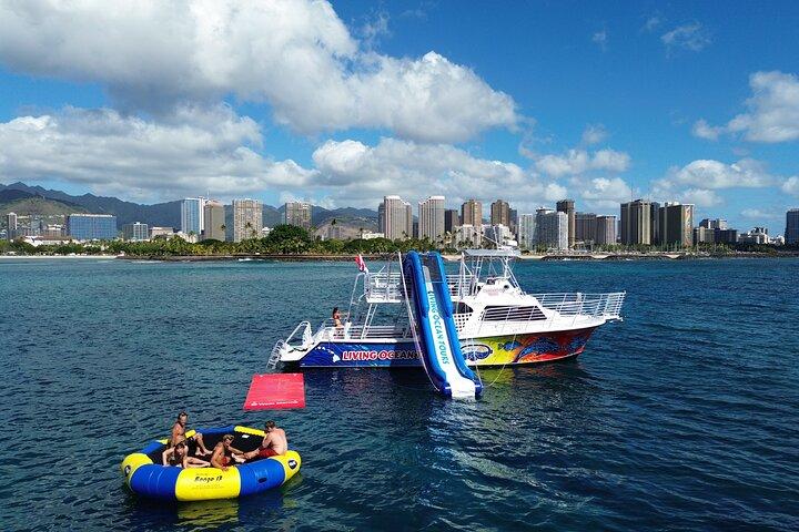 3 Hour Waikiki Waterslide, Snorkel and Wild Life Cruise