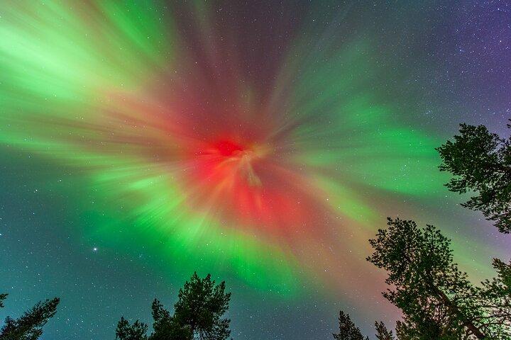 Experience the majestic Auroras Kiruna-Abisko & Tipi Dinner