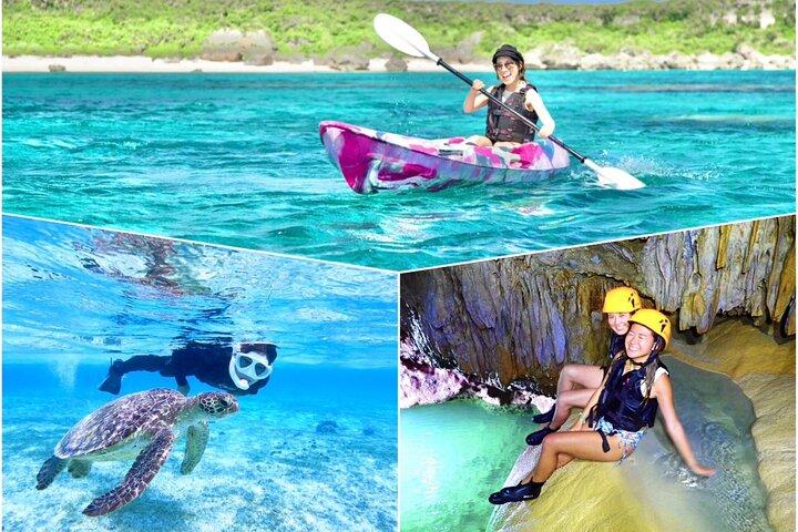 [Okinawa Miyako] [1 day] Pumpkin Limestone Caving & Sea Turtle Snorkeling