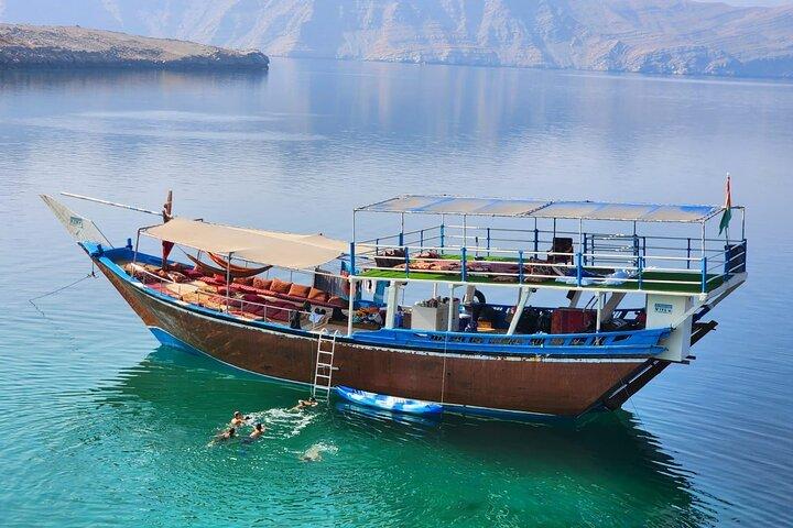 Half Day Dhow Cruise and Dolphin Watching Through Musandam Fjords