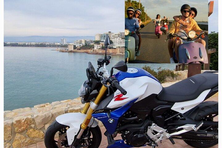 Tour scooter 50/125cc guided Salou to Cambrils with pickup 