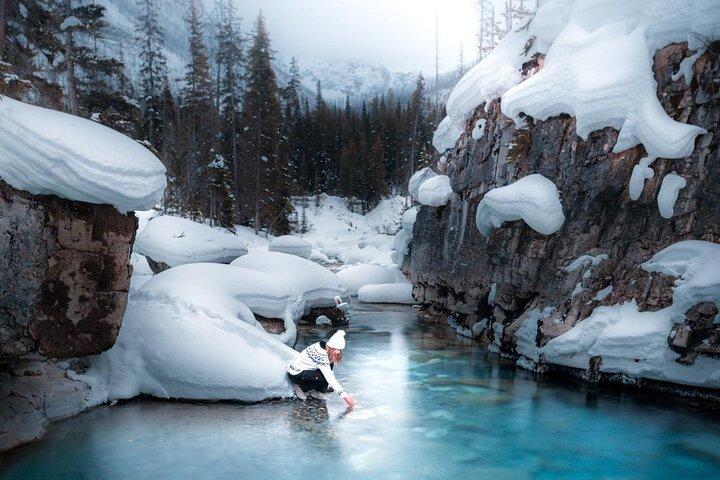 Marble and Johnson Canyon Ice Walk Tour from Canmore or Banff