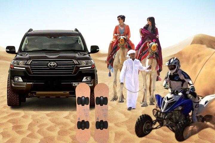 Desert Combo safari, Camel ride, Quad Bike and Dune Bashing(ALL INCLUSIVE)