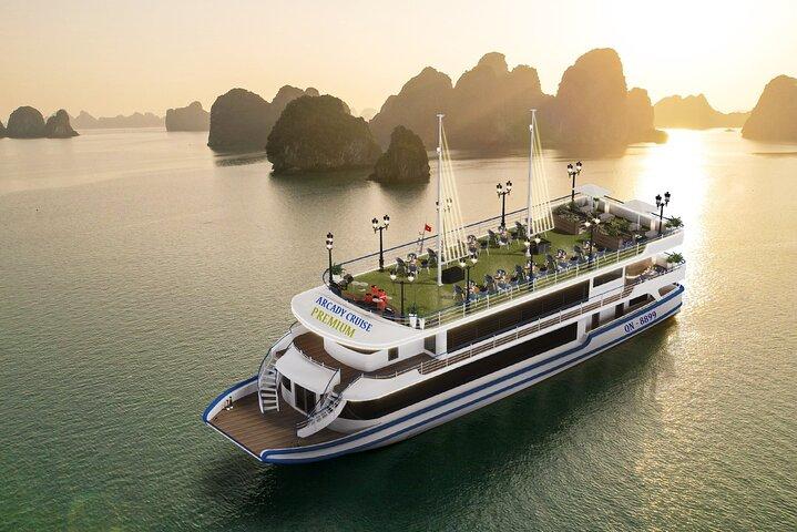 1-Day Halong Bay Premium Cruise, visit Titop Island & 2 Caves