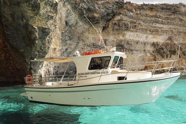 Private Boat Charter in Comino, Blue Lagoon, Gozo & Malta