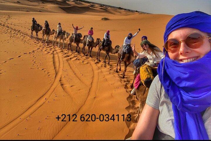 Merzouga Camel Ride Overnight stay in Desert Camp Erg chebbi 