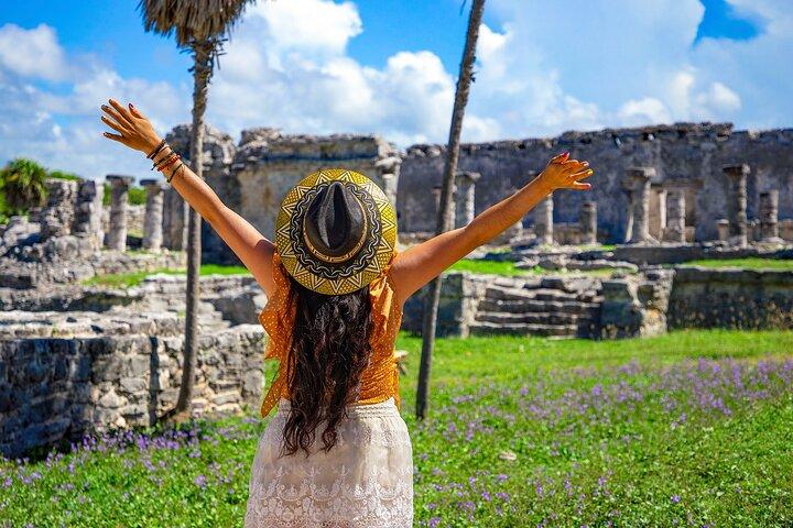 Tulum Guided Tour, Magical Cenote, Lagoon Snorkeling and Beachside Lunch